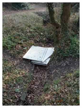 Rubbish - radiators in ditch